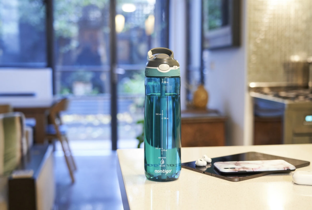 Contigo Ashland AUTOSPOUT Water Bottle Tritan Renew, 720 ml (Scuba)